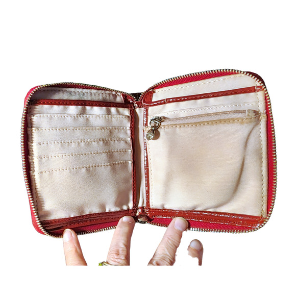 Coach Peyton zip around coated canvas and patent leather wallet - Picture 3 of 8